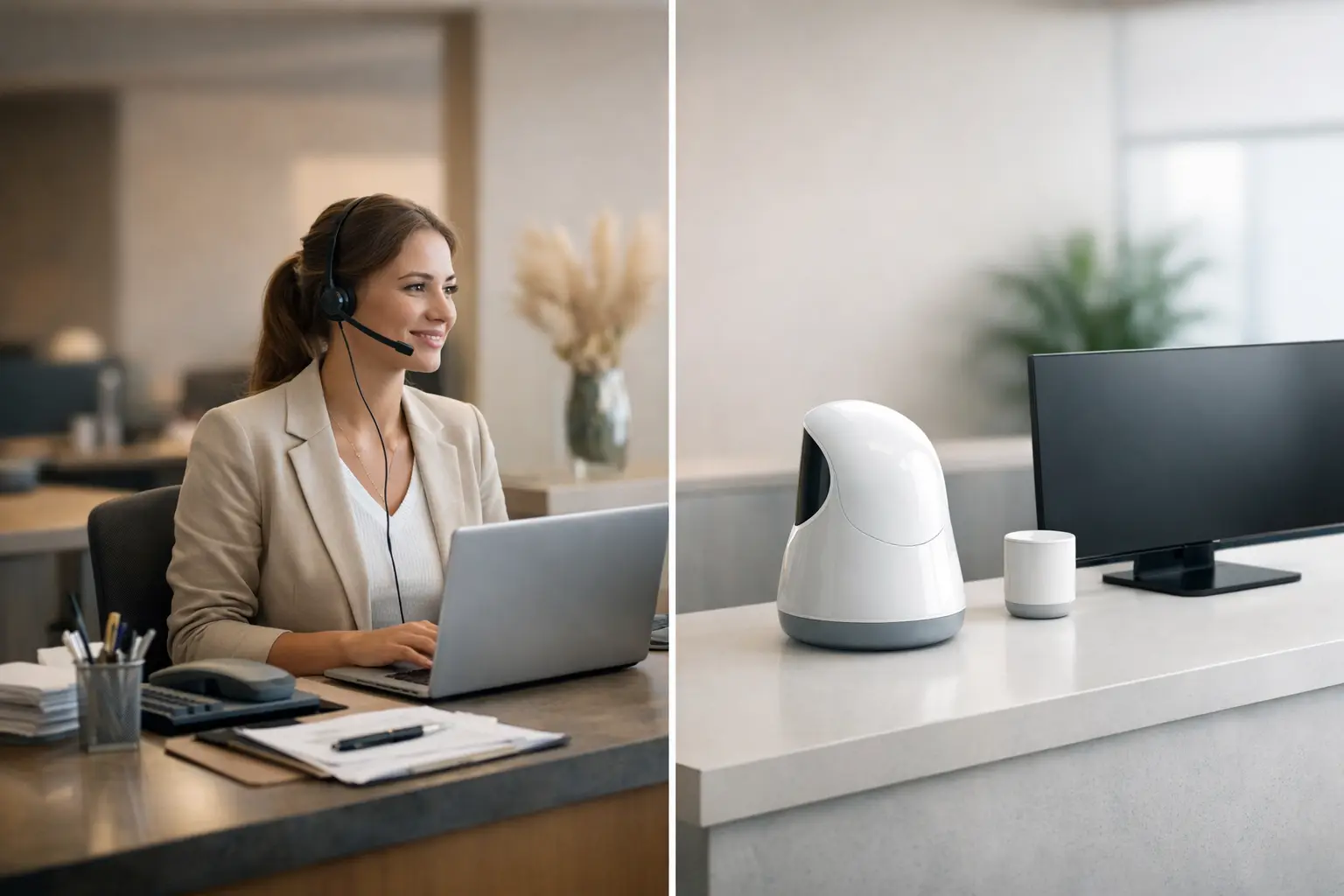 AI reception vs. human reception: Where automation helps and where ...